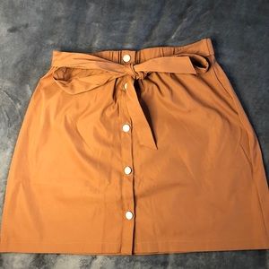Brown Button Up Skirt